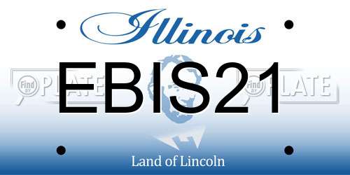 EBIS21 Illinois License Plate