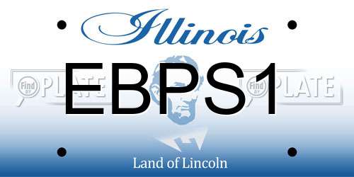 EBPS1 Illinois License Plate