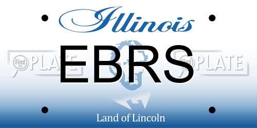 EBRS Illinois License Plate
