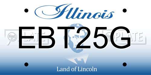 EBT25G Illinois License Plate