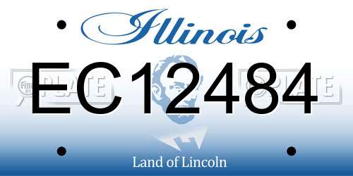 EC12484 Illinois License Plate