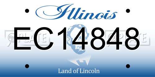 EC14848 Illinois License Plate