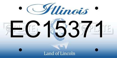 EC15371 Illinois License Plate