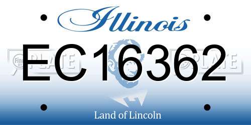 EC16362 Illinois License Plate