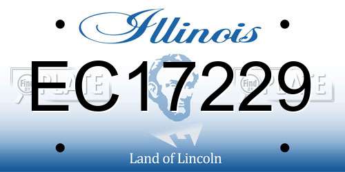 EC17229 Illinois License Plate