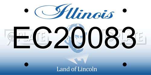 EC20083 Illinois License Plate