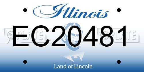 EC20481 Illinois License Plate