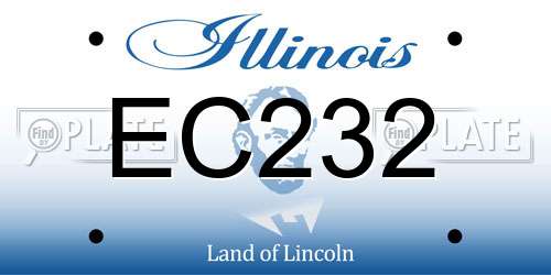 EC232 Illinois License Plate