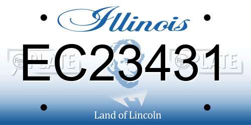 EC23431 Illinois License Plate