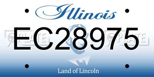 EC28975 Illinois License Plate