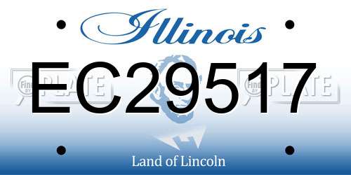 EC29517 Illinois License Plate