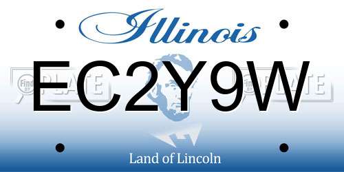EC2Y9W Illinois License Plate
