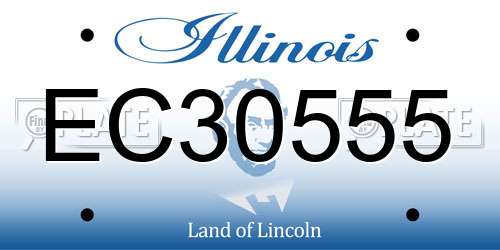 EC30555 Illinois License Plate