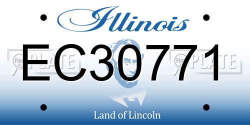 EC30771 Illinois License Plate