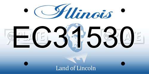 EC31530 Illinois License Plate