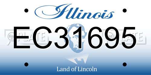 EC31695 Illinois License Plate