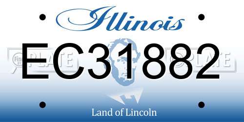 EC31882 Illinois License Plate