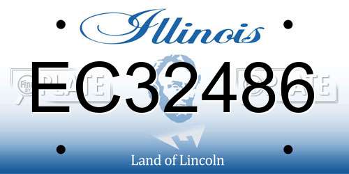 EC32486 Illinois License Plate