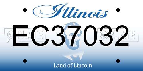EC37032 Illinois License Plate