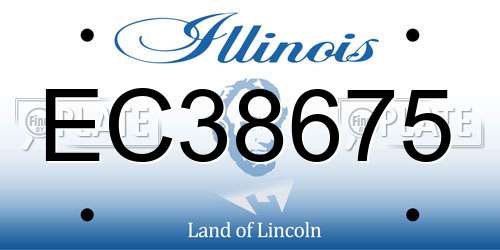 EC38675 Illinois License Plate