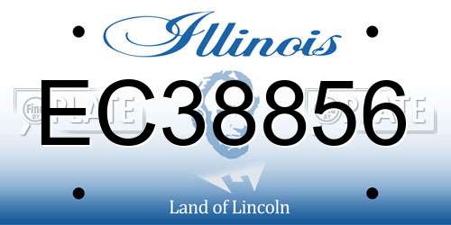 EC38856 Illinois License Plate