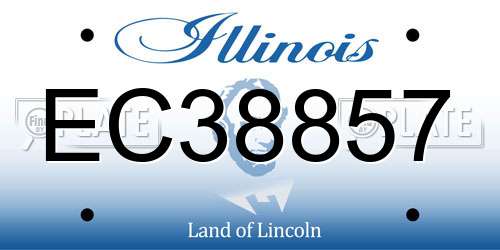 EC38857 Illinois License Plate