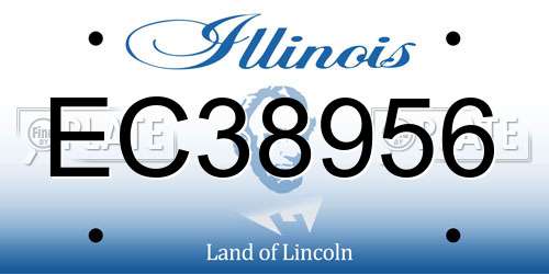 EC38956 Illinois License Plate