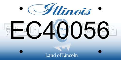 EC40056 Illinois License Plate