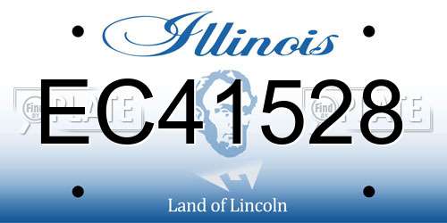 EC41528 Illinois License Plate