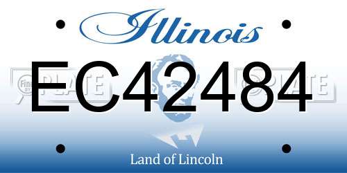 EC42484 Illinois License Plate