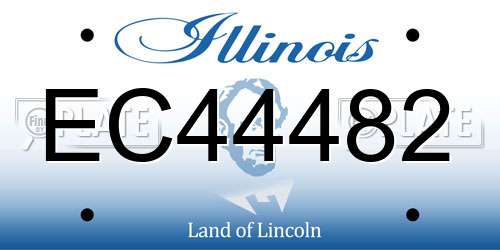 EC44482 Illinois License Plate