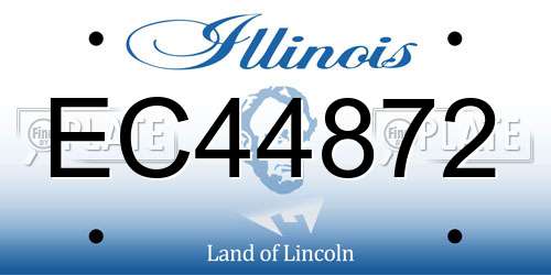 EC44872 Illinois License Plate