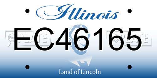 EC46165 Illinois License Plate