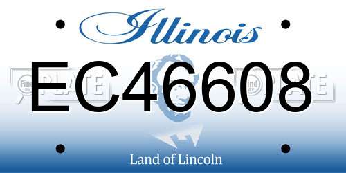EC46608 Illinois License Plate