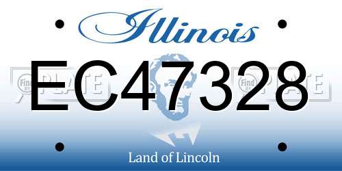 EC47328 Illinois License Plate