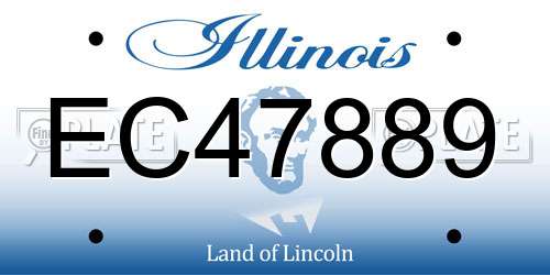 EC47889 Illinois License Plate
