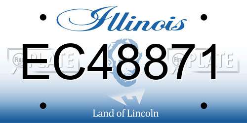 EC48871 Illinois License Plate