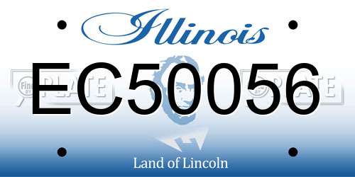 EC50056 Illinois License Plate