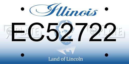 EC52722 Illinois License Plate