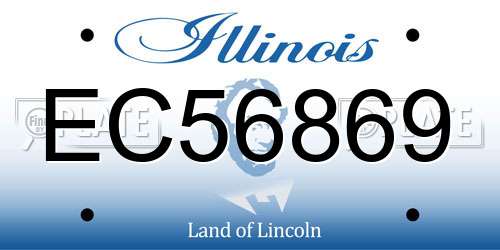 EC56869 Illinois License Plate