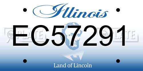 EC57291 Illinois License Plate