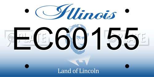 EC60155 Illinois License Plate