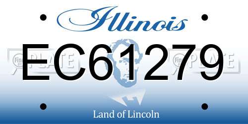 EC61279 Illinois License Plate