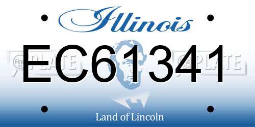 EC61341 Illinois License Plate