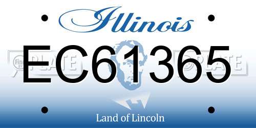 EC61365 Illinois License Plate