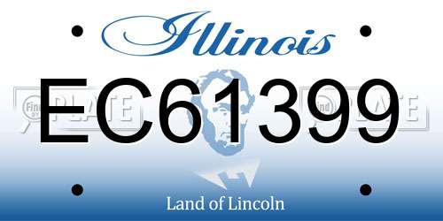 EC61399 Illinois License Plate