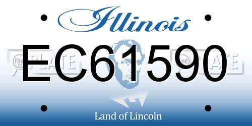 EC61590 Illinois License Plate