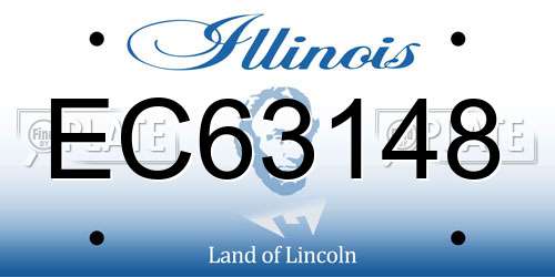 EC63148 Illinois License Plate