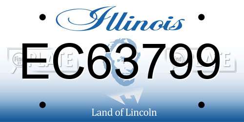 EC63799 Illinois License Plate