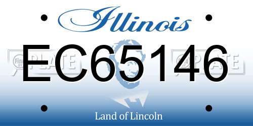 EC65146 Illinois License Plate